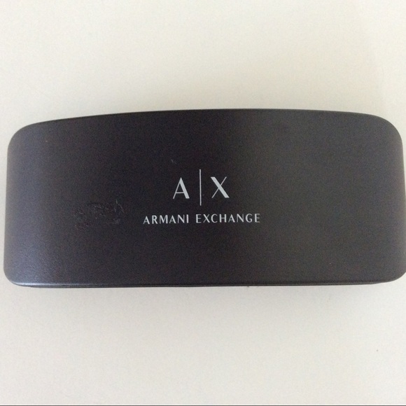 Armani Exchange Accessories - ARMANI EXCHANGE BLACK HARD SHELL GLASSES CASE